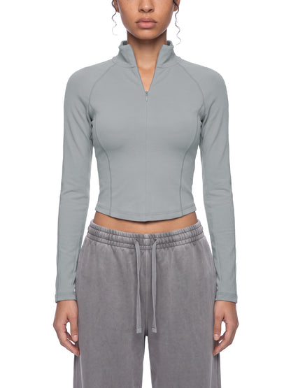 Women's Quarter-Zip Yoga T-Shirt